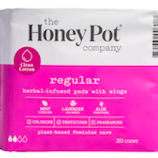 The Honey Pot Herbal Pads with Wings (Regular)